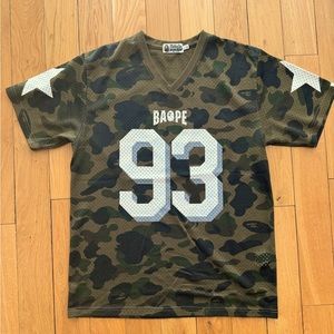 Bape 1st Camo Mesh Football Jersey
